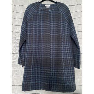 Liz Claiborne Tartan Plaid Jacket - Blue/Grey